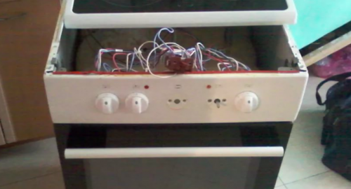 Ремонт керамической электроплиты. Опочка